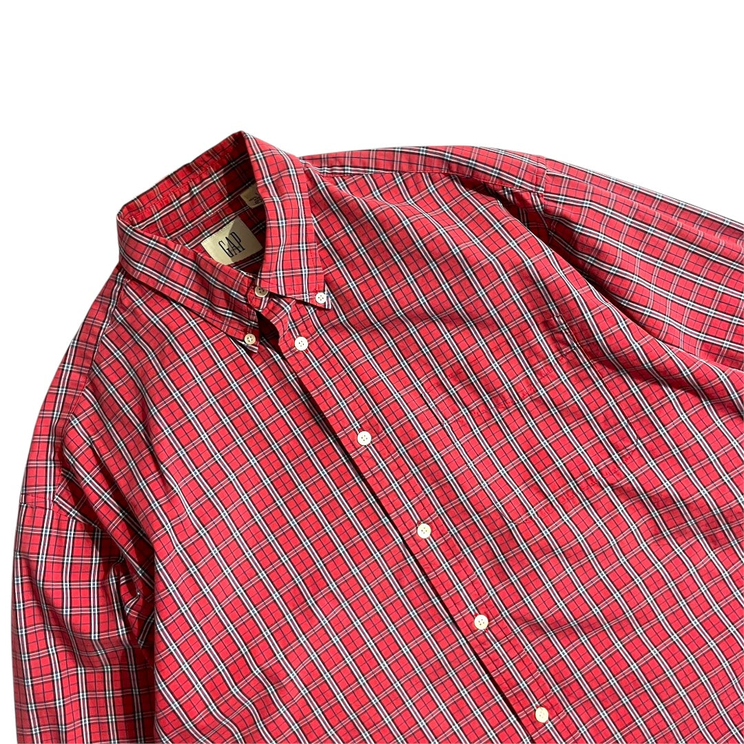 【USED】Gap L/SL Check BD Shirt