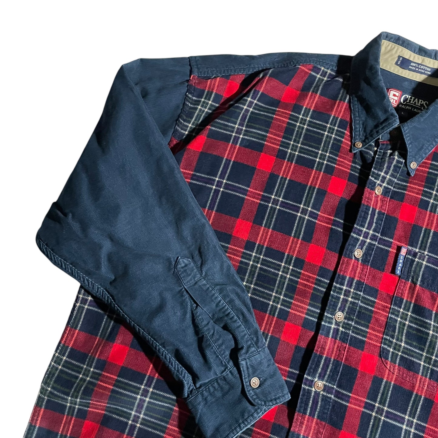 【USED】Chaps L/SL Check Corduroy BD Shirt