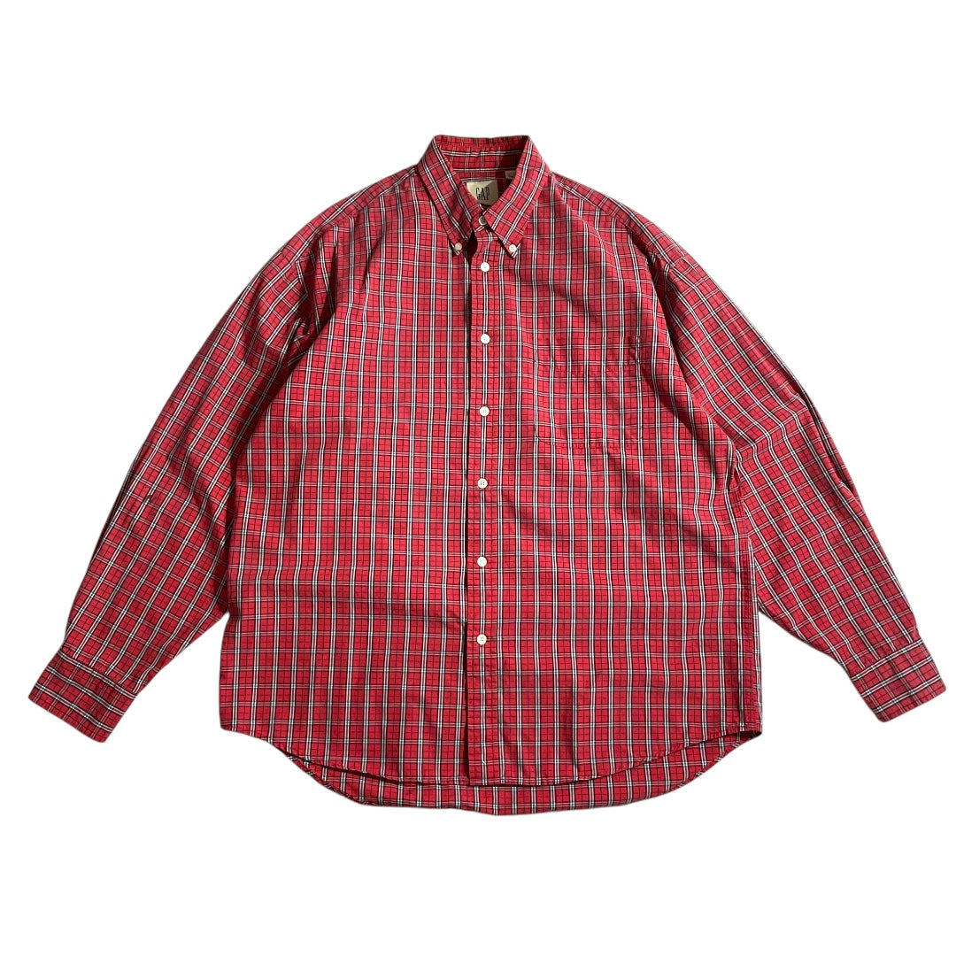 【USED】Gap L/SL Check BD Shirt