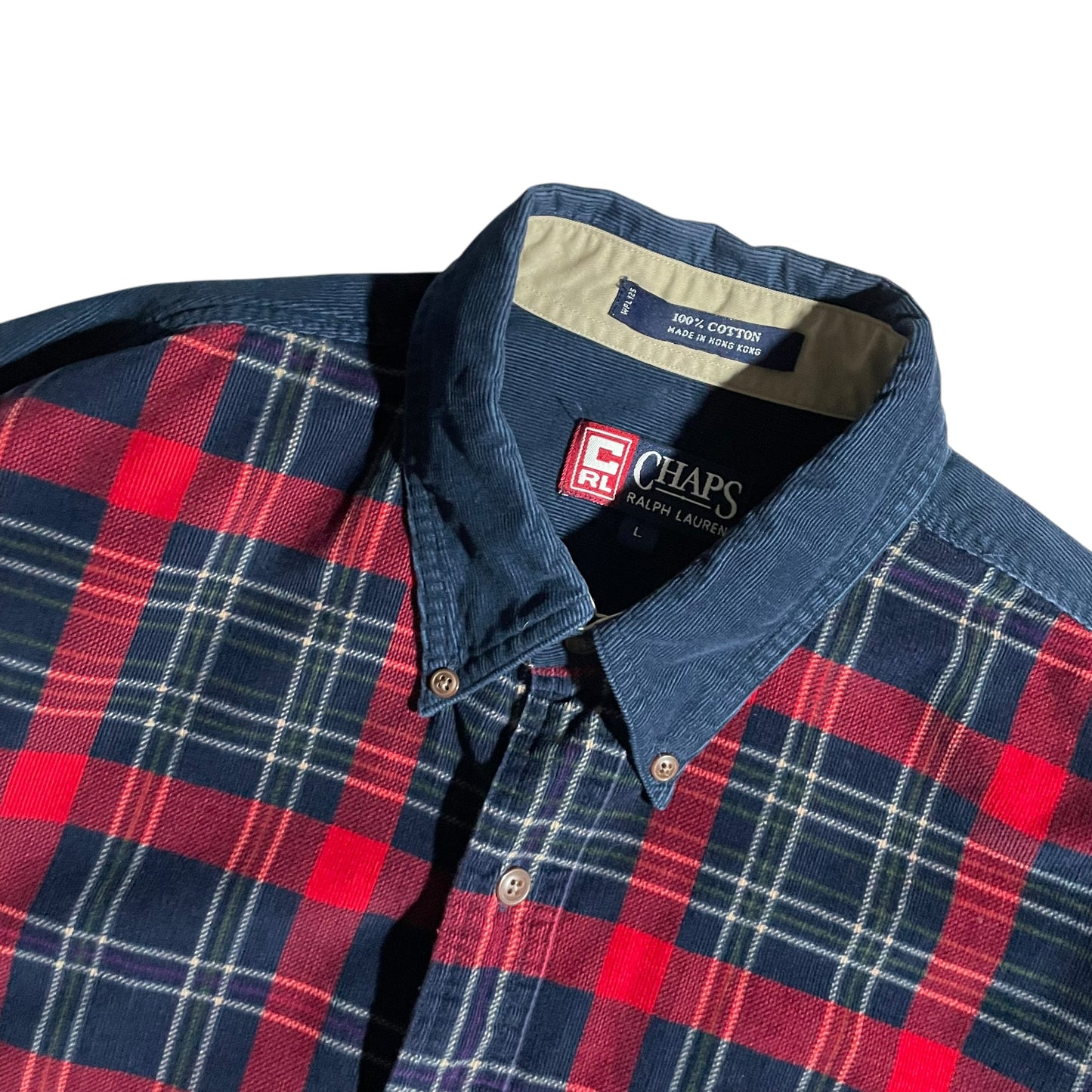 【USED】Chaps L/SL Check Corduroy BD Shirt