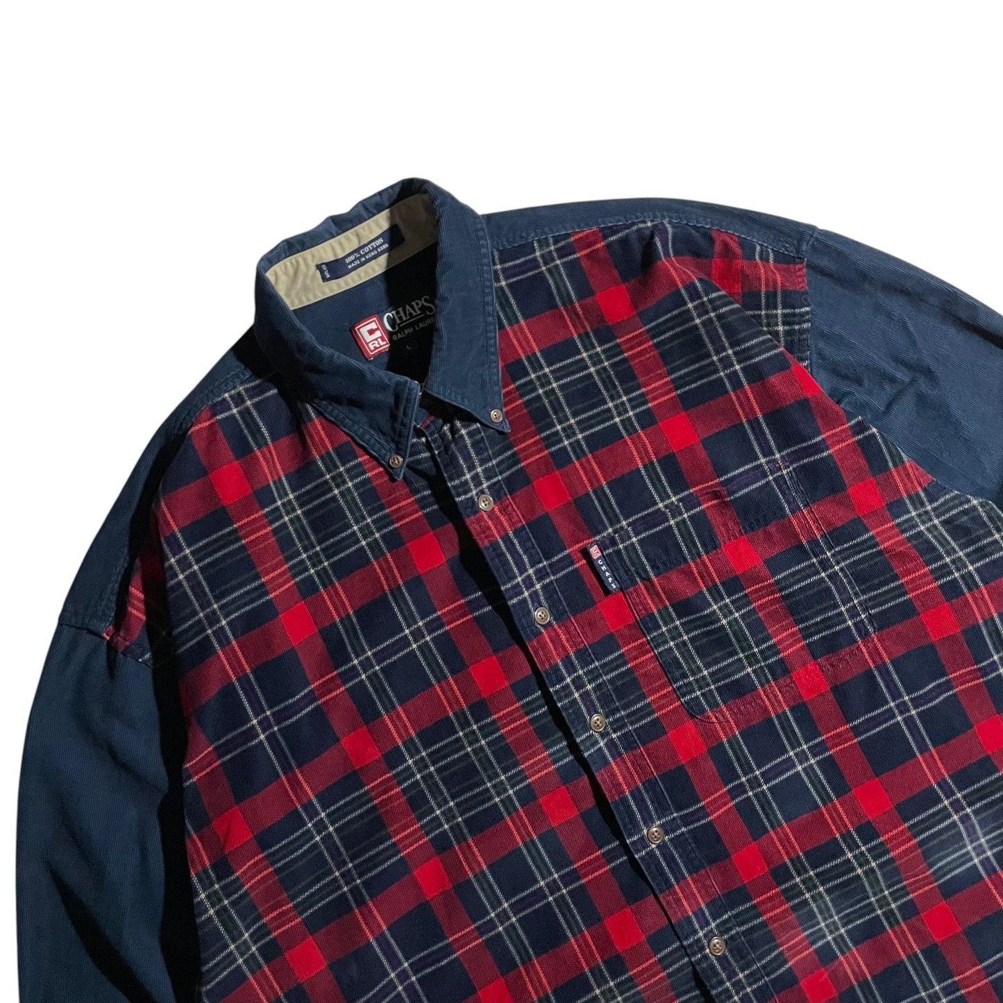 【USED】Chaps L/SL Check Corduroy BD Shirt