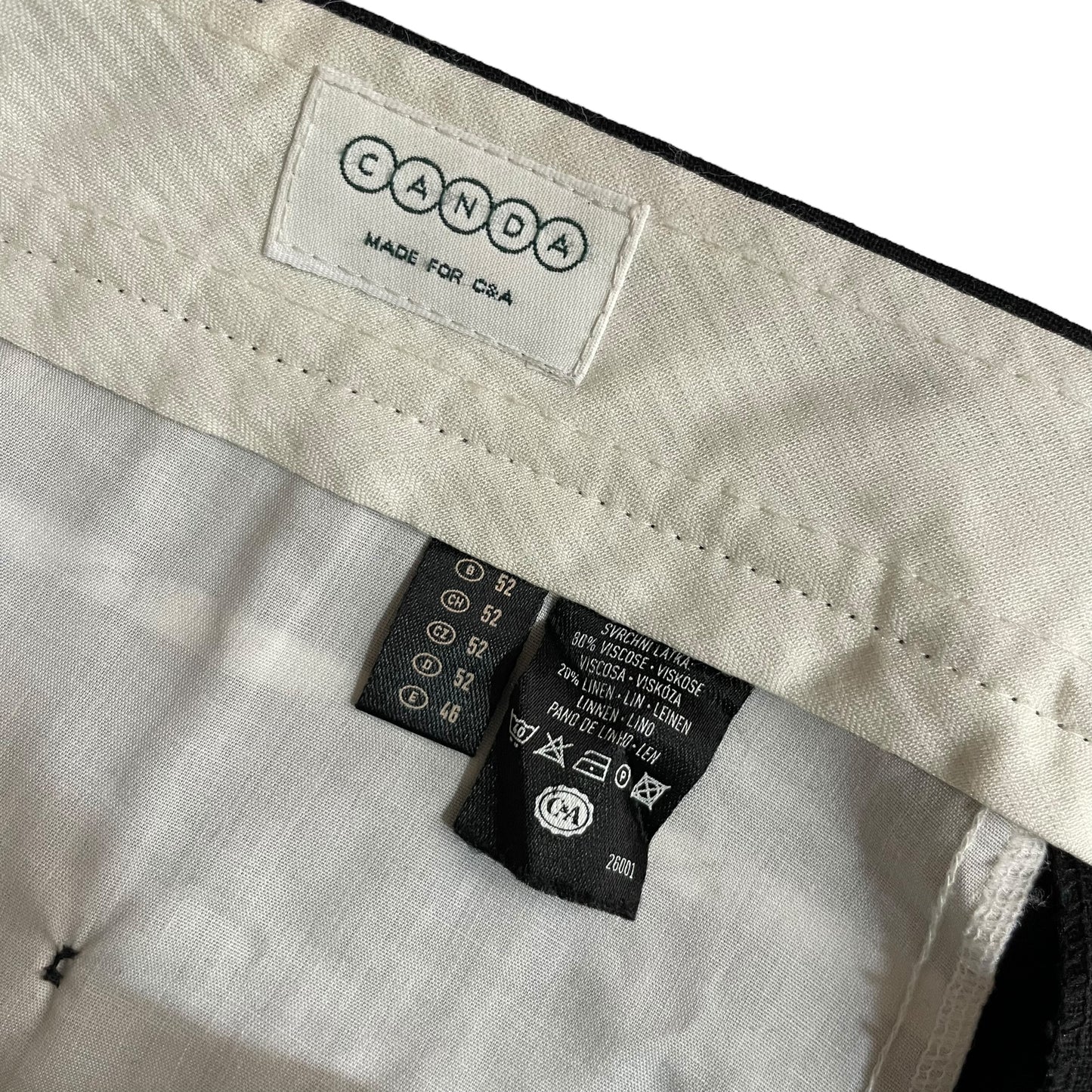 【USED】Canda 1tuck Wide Slacks