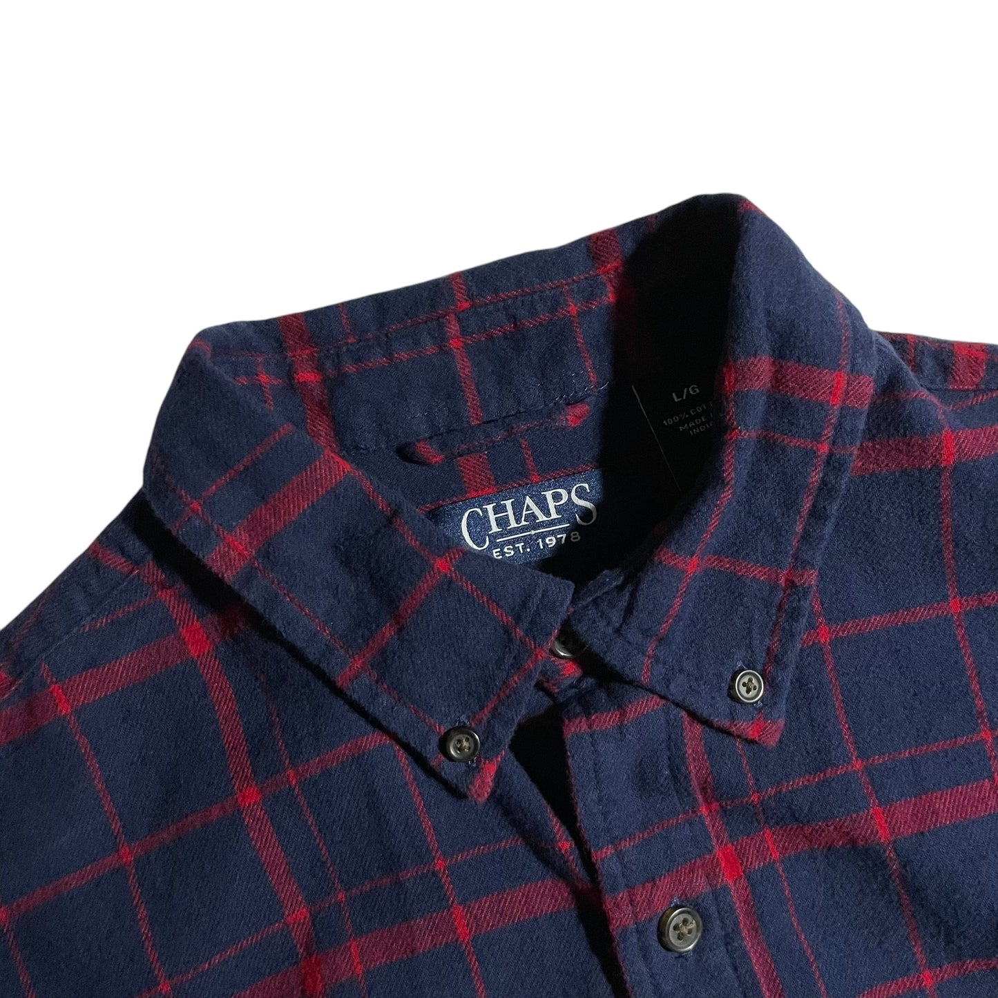 【USED】Chaps L/SL Check BD Shirt