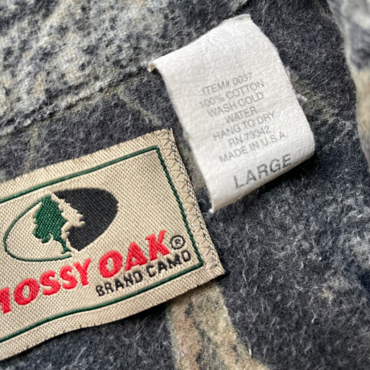 【USED】MOSSYOAK Realtree Camo Shirt "Made in USA"