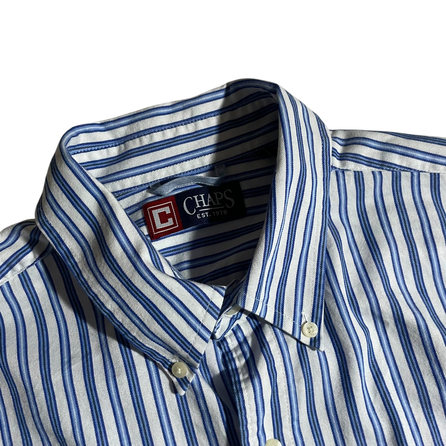 【USED】Chaps L/SL Stripe BD Shirt