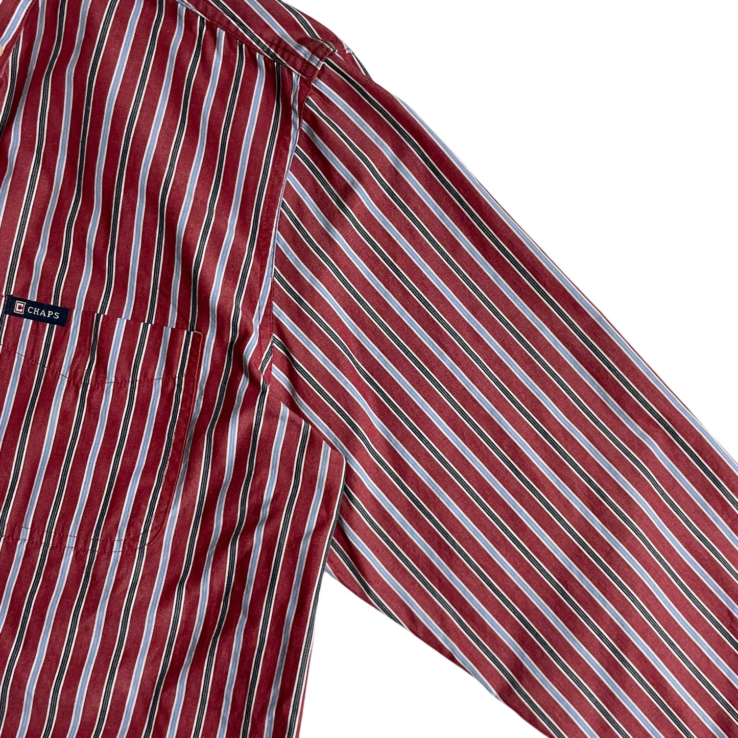 【USED】Chaps L/SL Stripe BD Shirt
