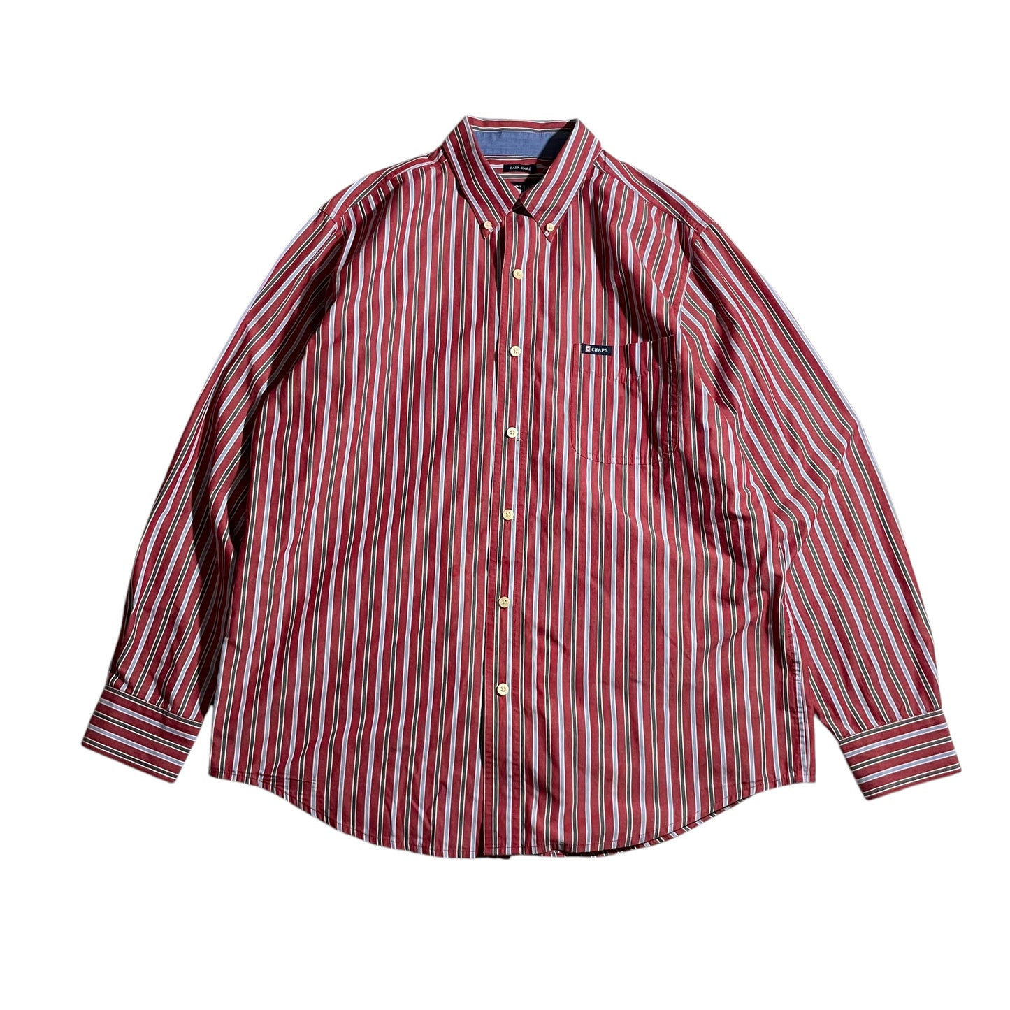 【USED】Chaps L/SL Stripe BD Shirt