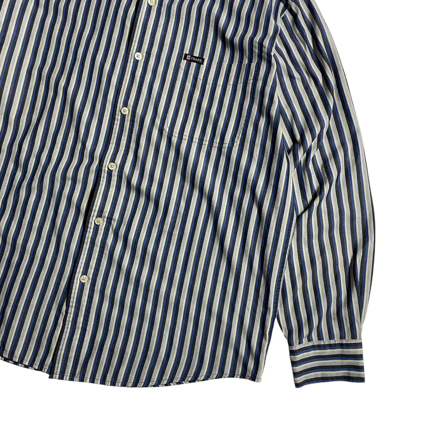 【USED】Chaps L/SL Stripe BD Shirt