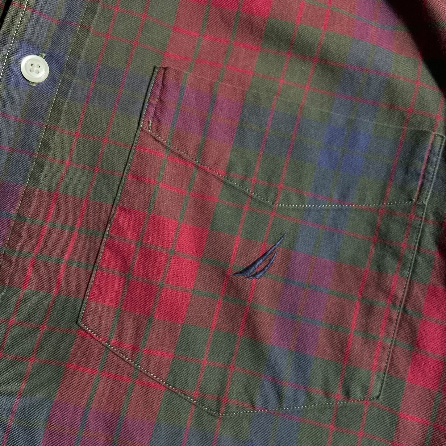 【USED】Nautica L/SL Check BD Shirt