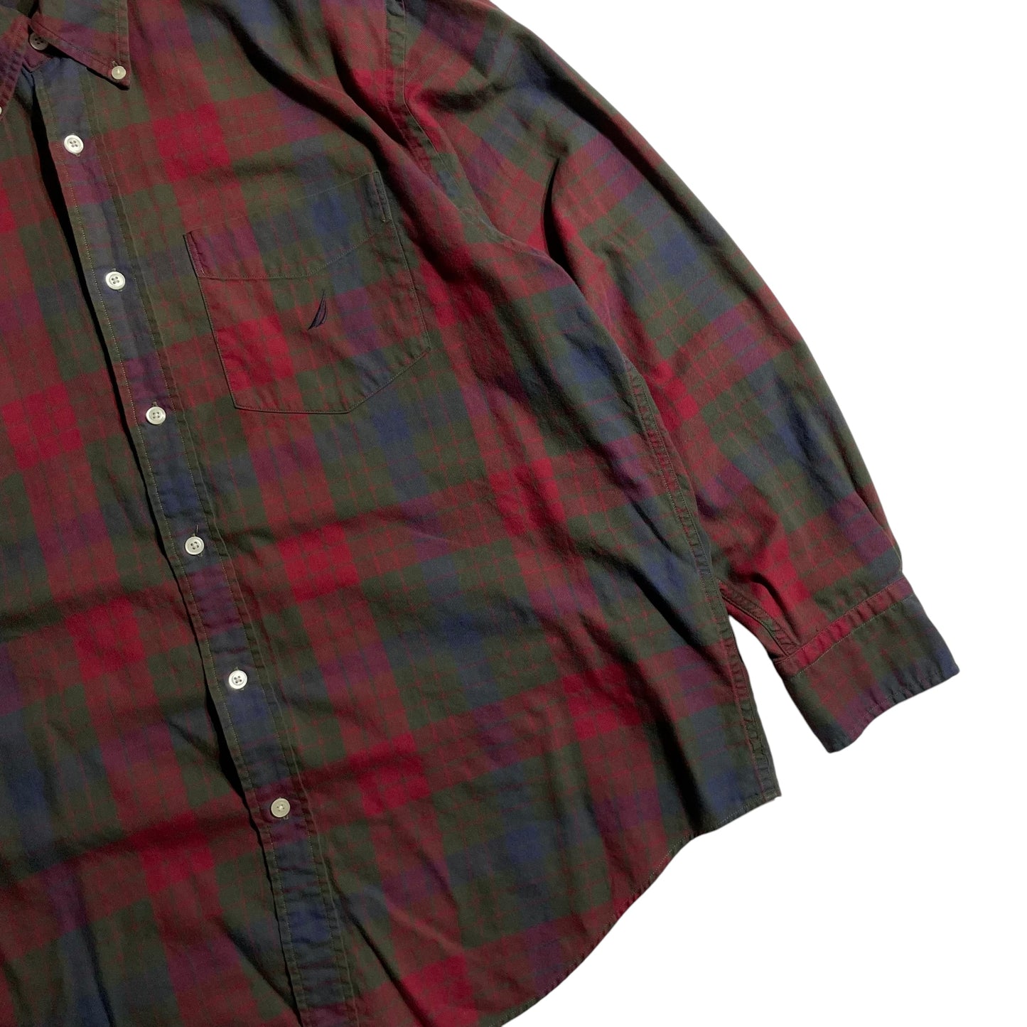 【USED】Nautica L/SL Check BD Shirt