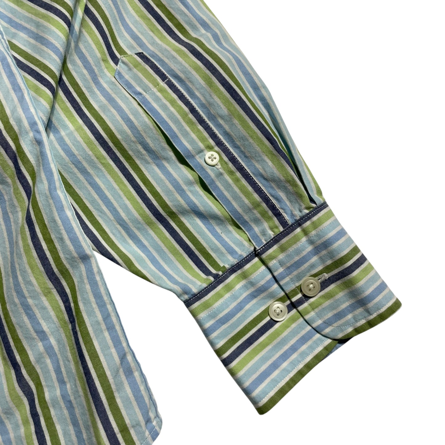【USED】Nautica L/SL Stripe BD Shirt