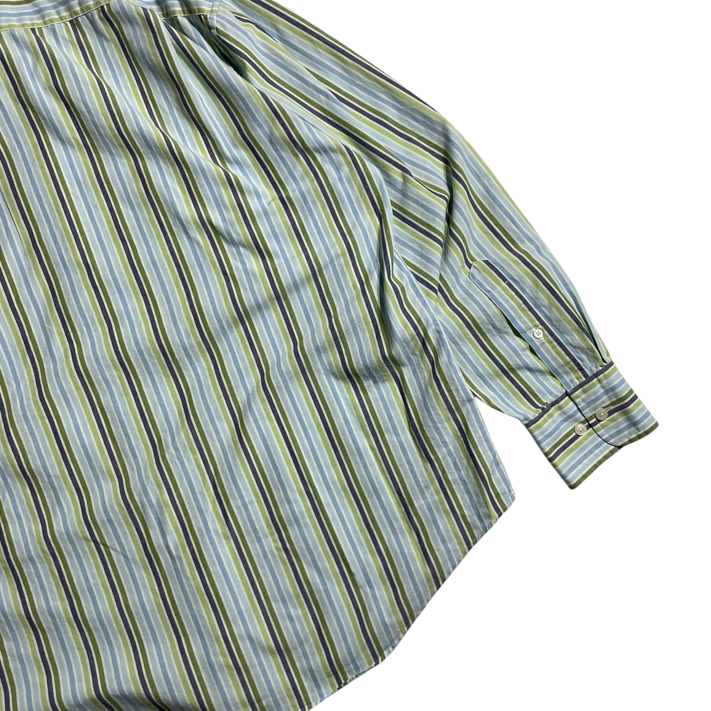 【USED】Nautica L/SL Stripe BD Shirt