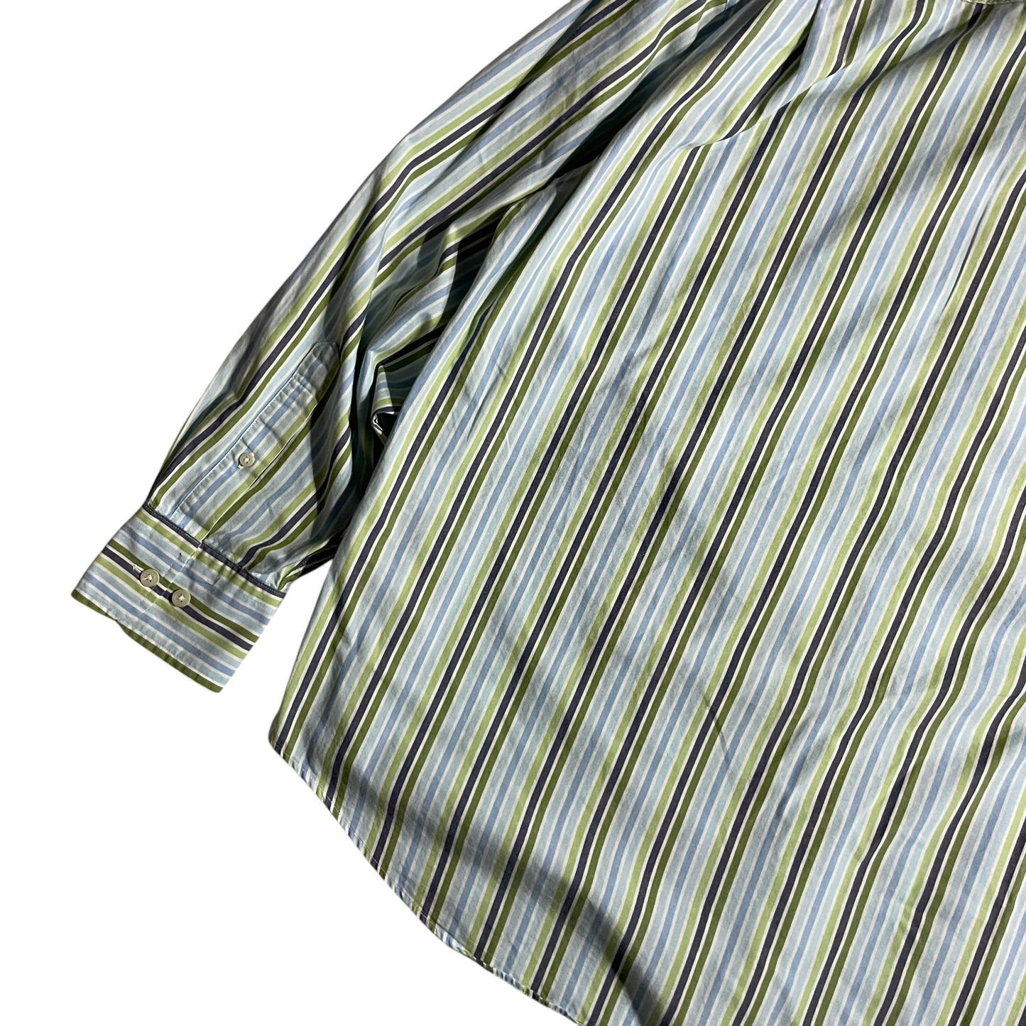 【USED】Nautica L/SL Stripe BD Shirt