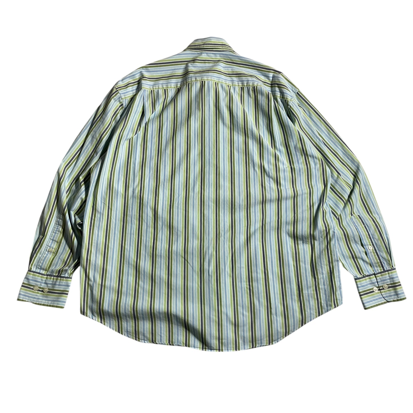 【USED】Nautica L/SL Stripe BD Shirt