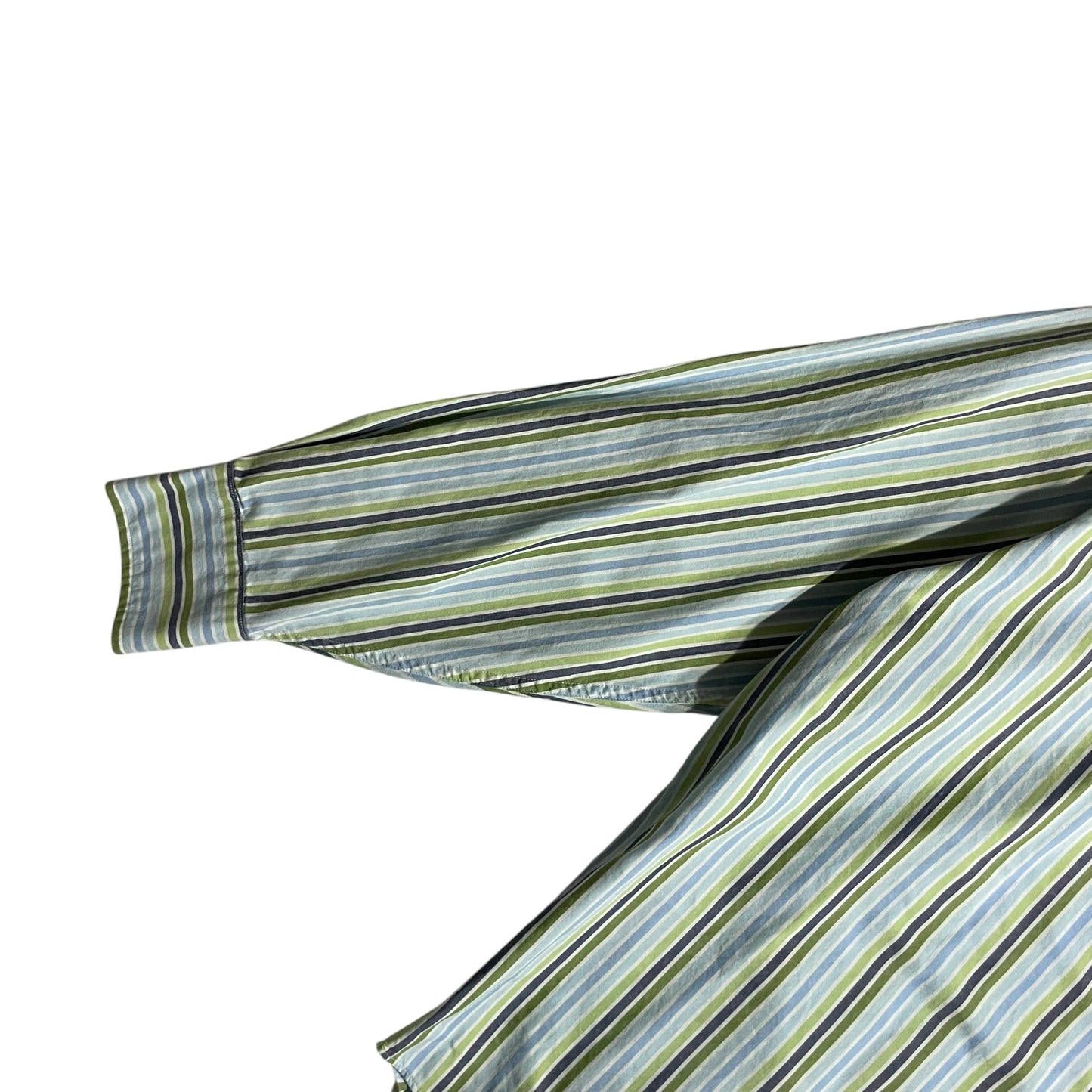 【USED】Nautica L/SL Stripe BD Shirt