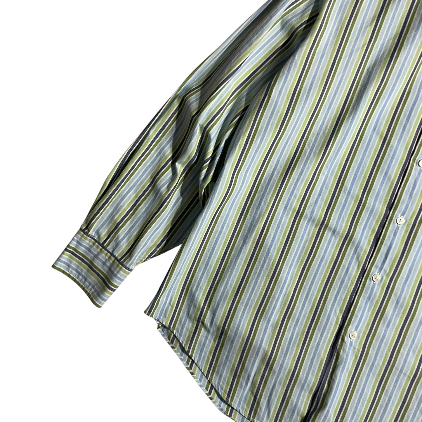 【USED】Nautica L/SL Stripe BD Shirt
