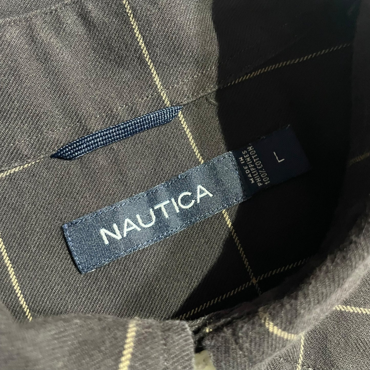 【USED】Nautica L/SL Check BD Shirt