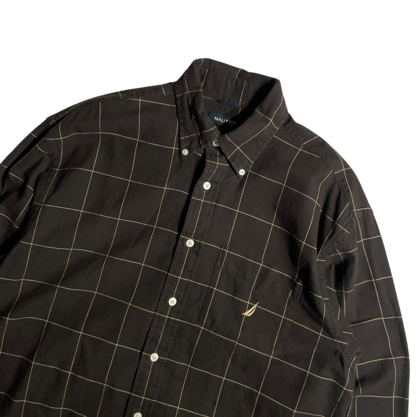 【USED】Nautica L/SL Check BD Shirt