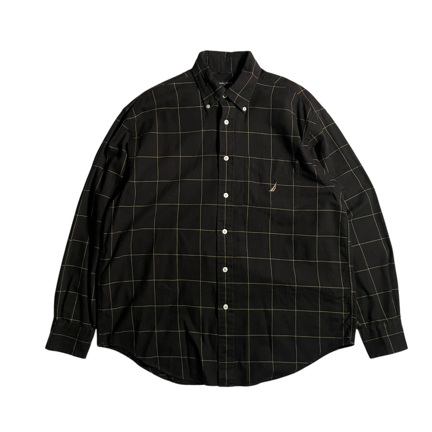 【USED】Nautica L/SL Check BD Shirt