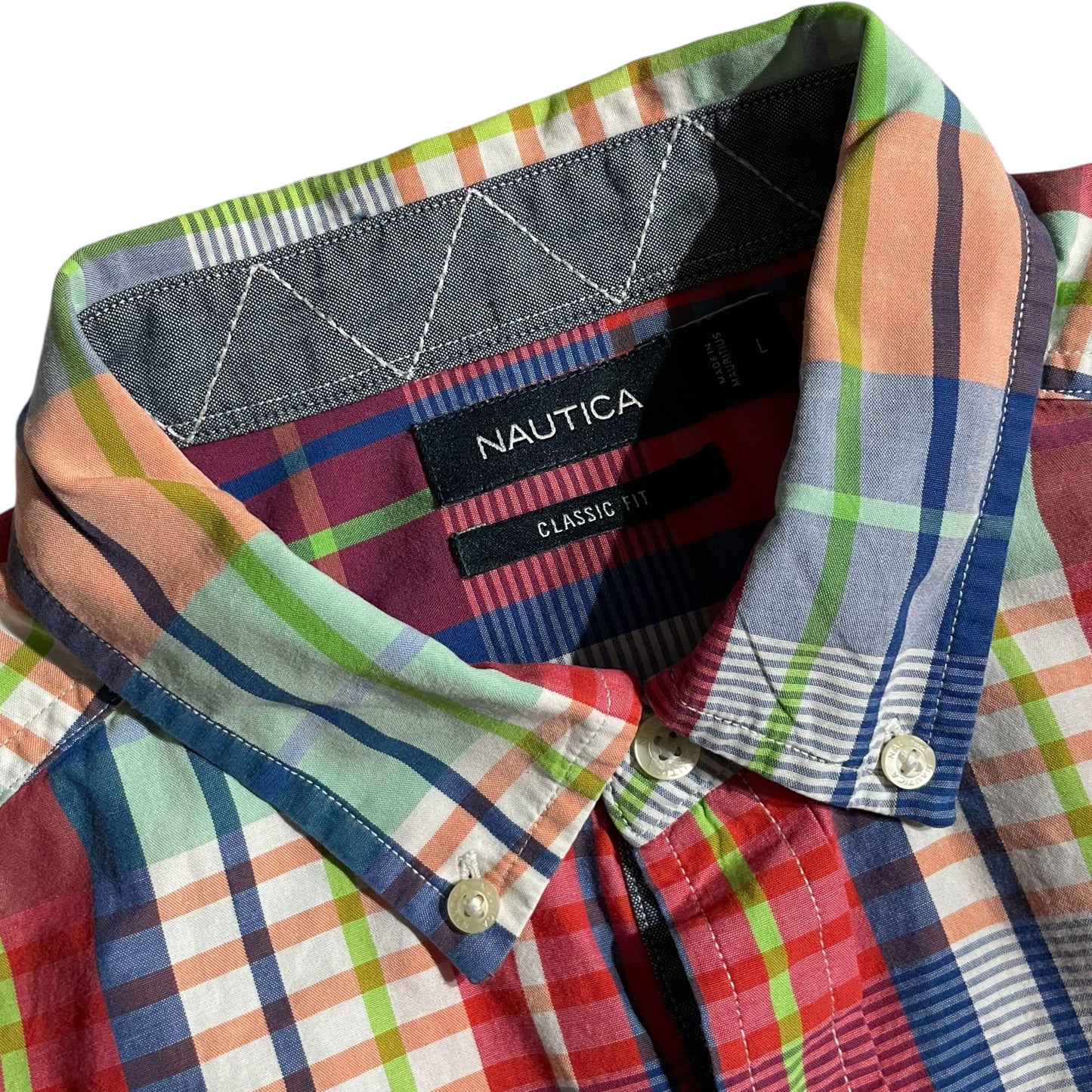 【USED】Nautica Check BD Shirt