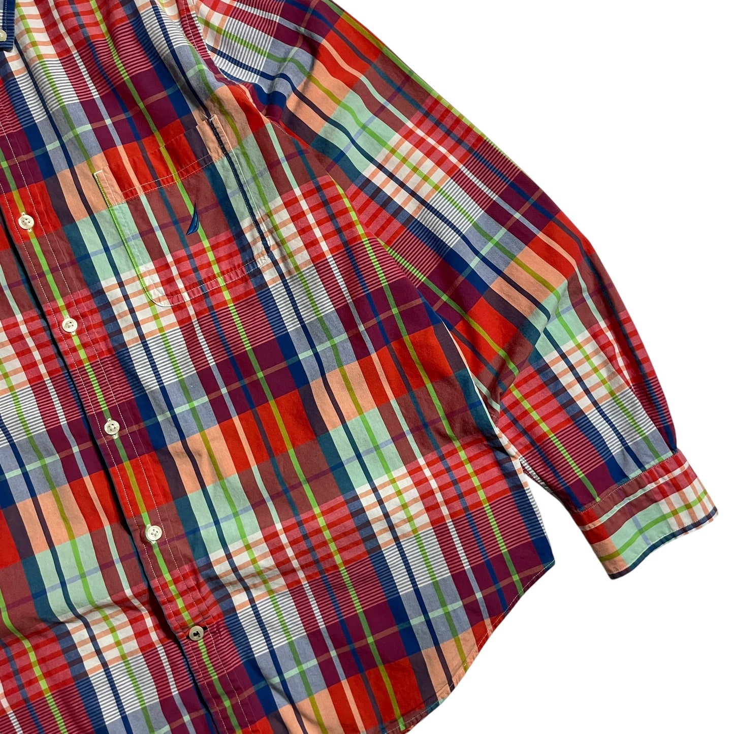 【USED】Nautica Check BD Shirt
