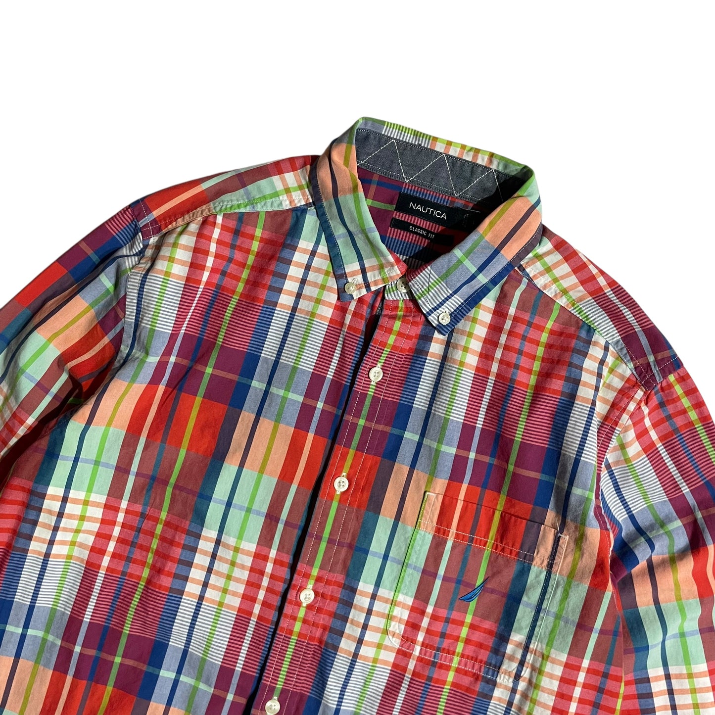 【USED】Nautica Check BD Shirt