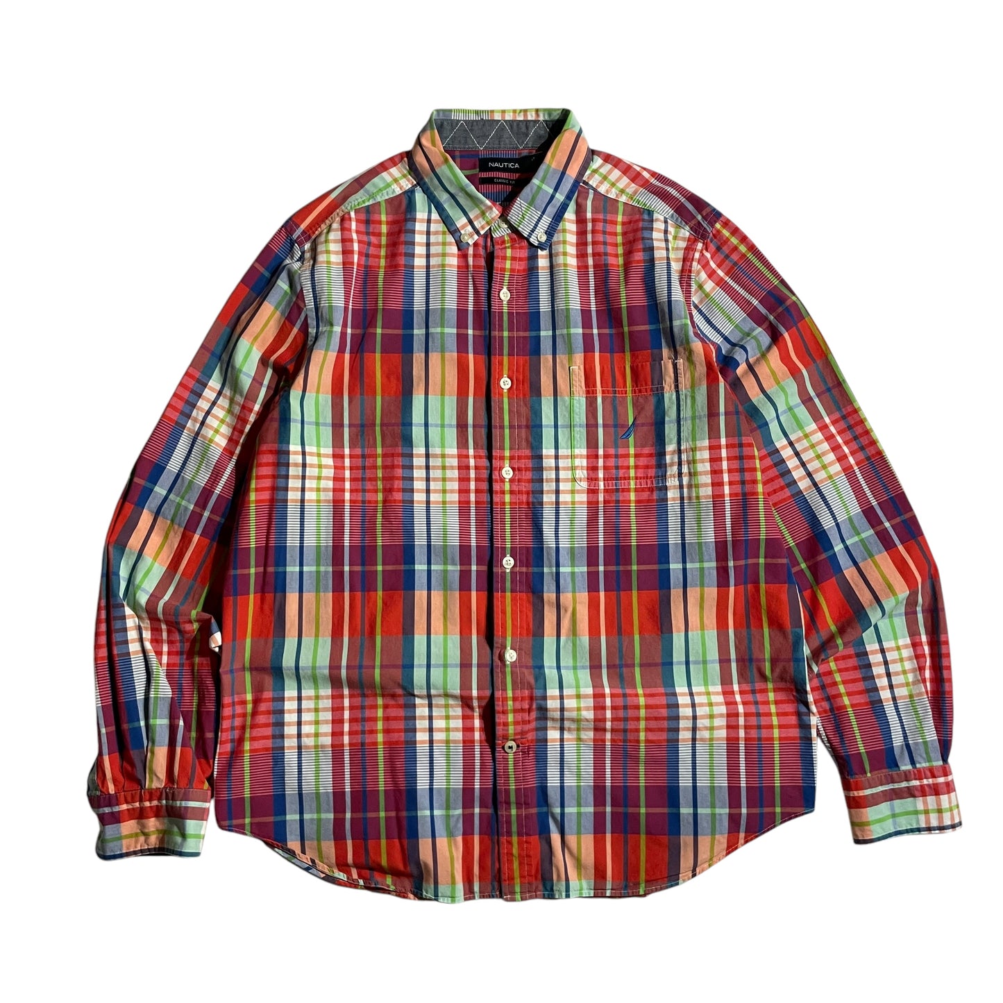 【USED】Nautica Check BD Shirt