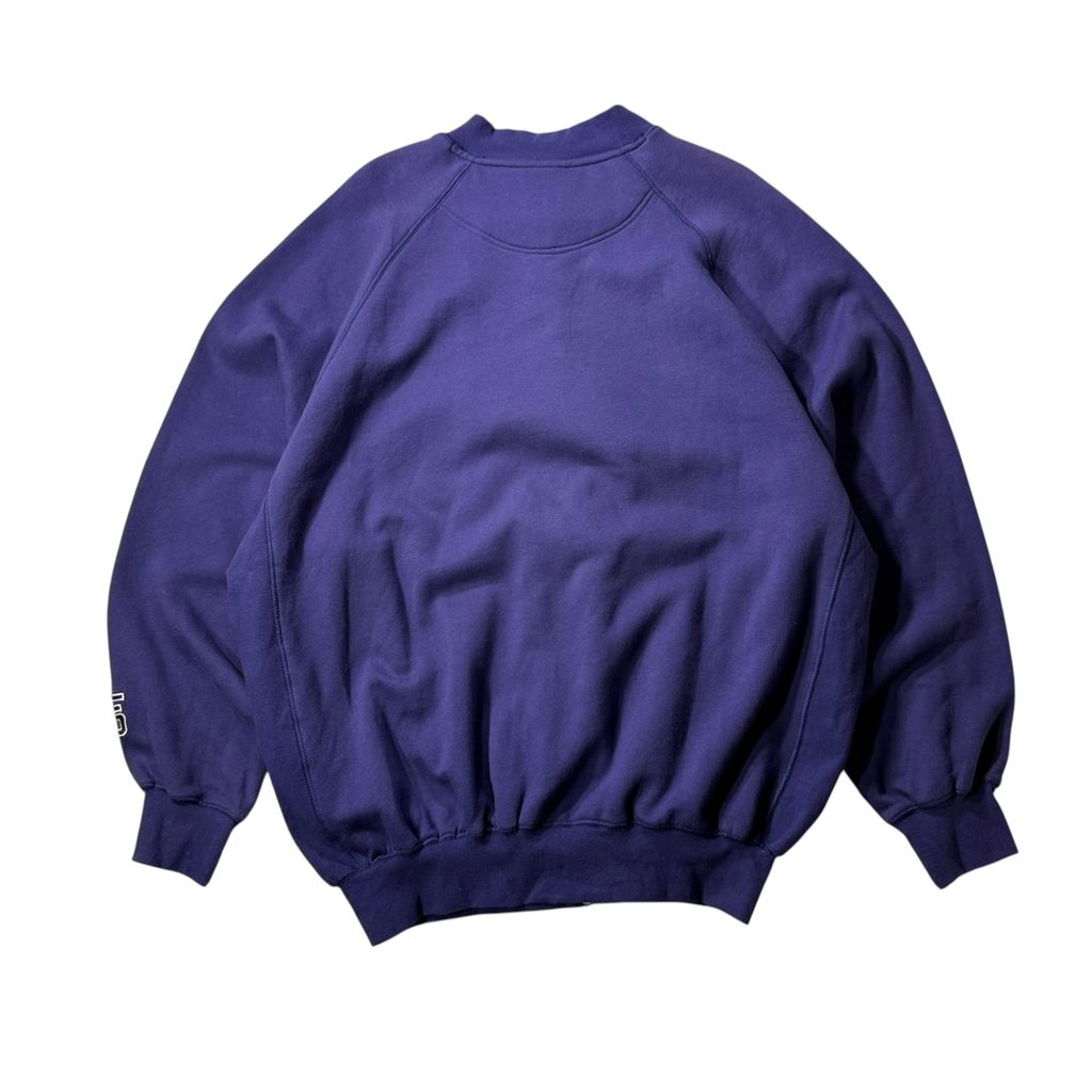 【USED】TRIPLE 5 SOUL Full Zip Sweat Jacket Purple L / トリプルファイブソウル フルジップ スウェット ジャケット パープル 紫 刺繍 555 中国製 メンズ Lサイズ 古着