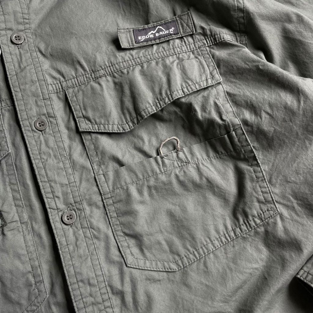 Eddie Bauer RS&M Consultants Logo L/SL Fishing Shirt