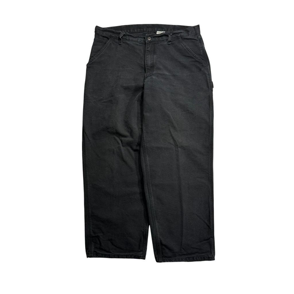 【USED】DAKOTA Worker Painter Pants Black 36 x 32 / ダコタ ワーク ペインターパンツ ブラック ダック地 ワークウェア ビンテージ 古着