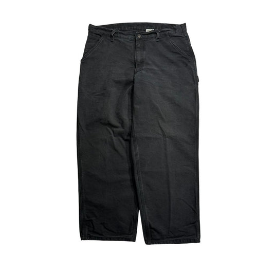 【USED】DAKOTA Worker Painter Pants Black 36 x 32 / ダコタ ワーク ペインターパンツ ブラック ダック地 ワークウェア ビンテージ 古着