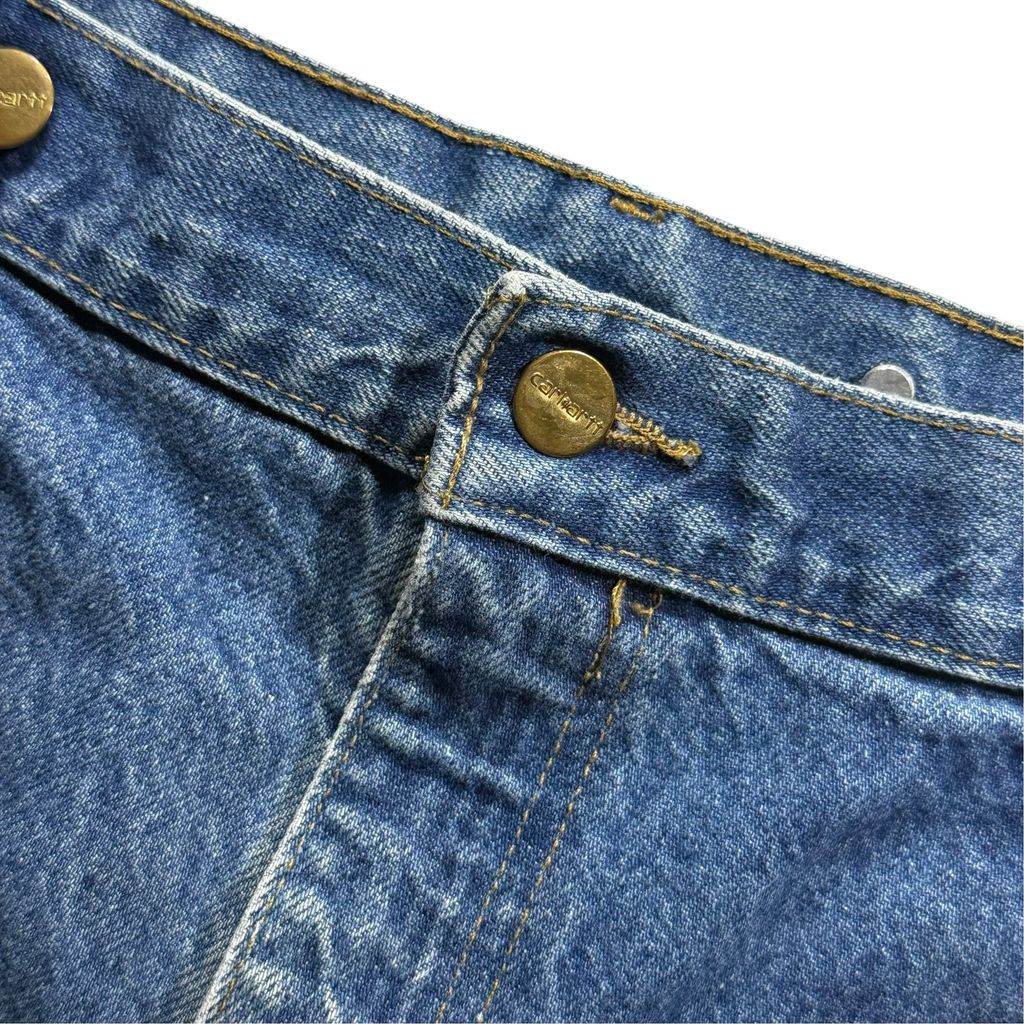 【USED】Carhartt B07 DNM Double Knee Denim Painter Pants Blue 38 / カーハート ダブルニー デニム ペインターパンツ ブルー 青 デニム地 ワークウェア ビンテージ 古着 USED
