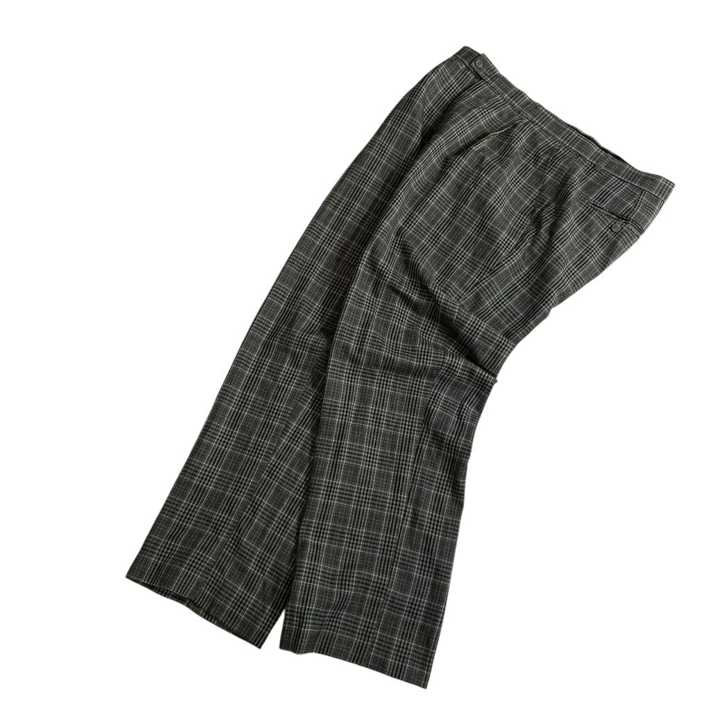 【USED】Stacy Adams Glen Check 1Tuck Rayon Pants