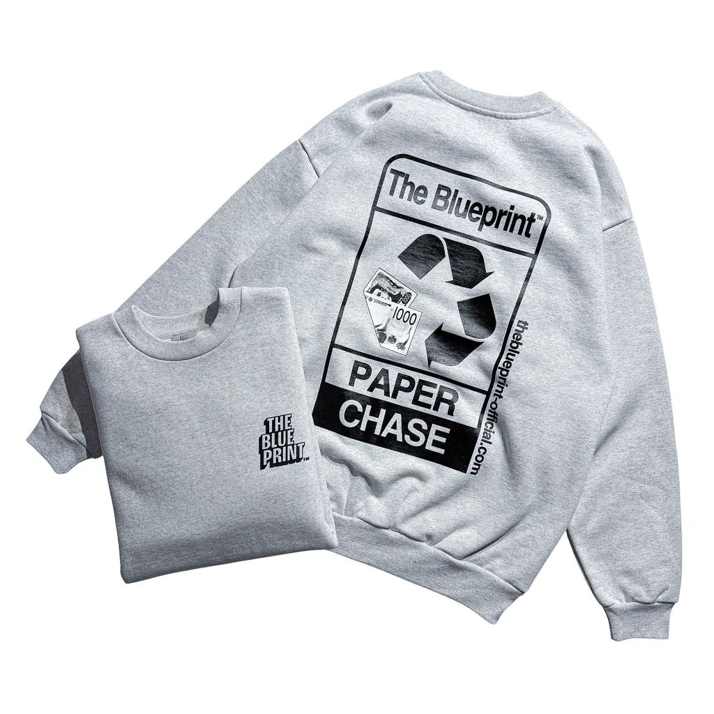 【TBP Original】The Blueprint™︎  "Paper Chase" Crewneck Sweat Shirt