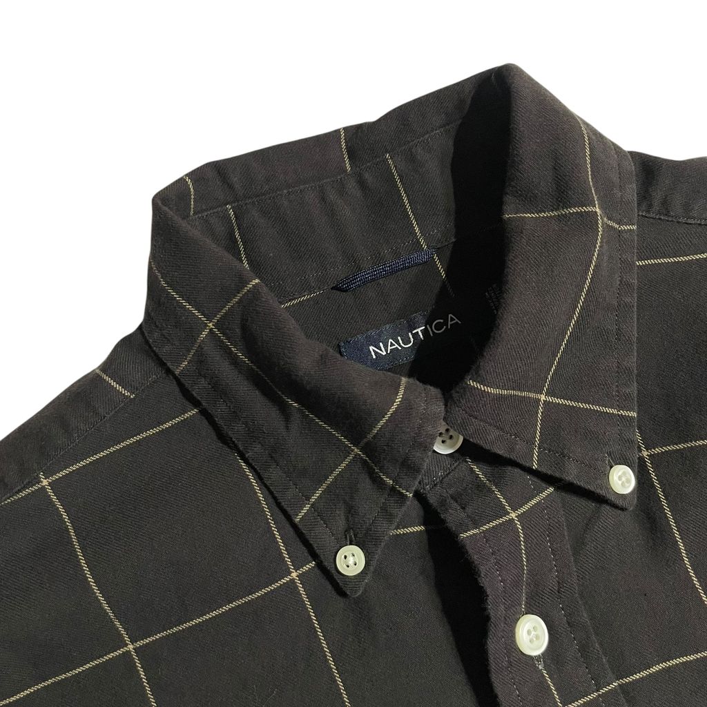 【USED】Nautica L/SL Check BD Shirt