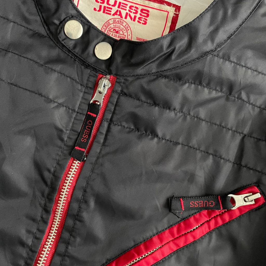 GUESS JEANS Zip Up Racing Jacket