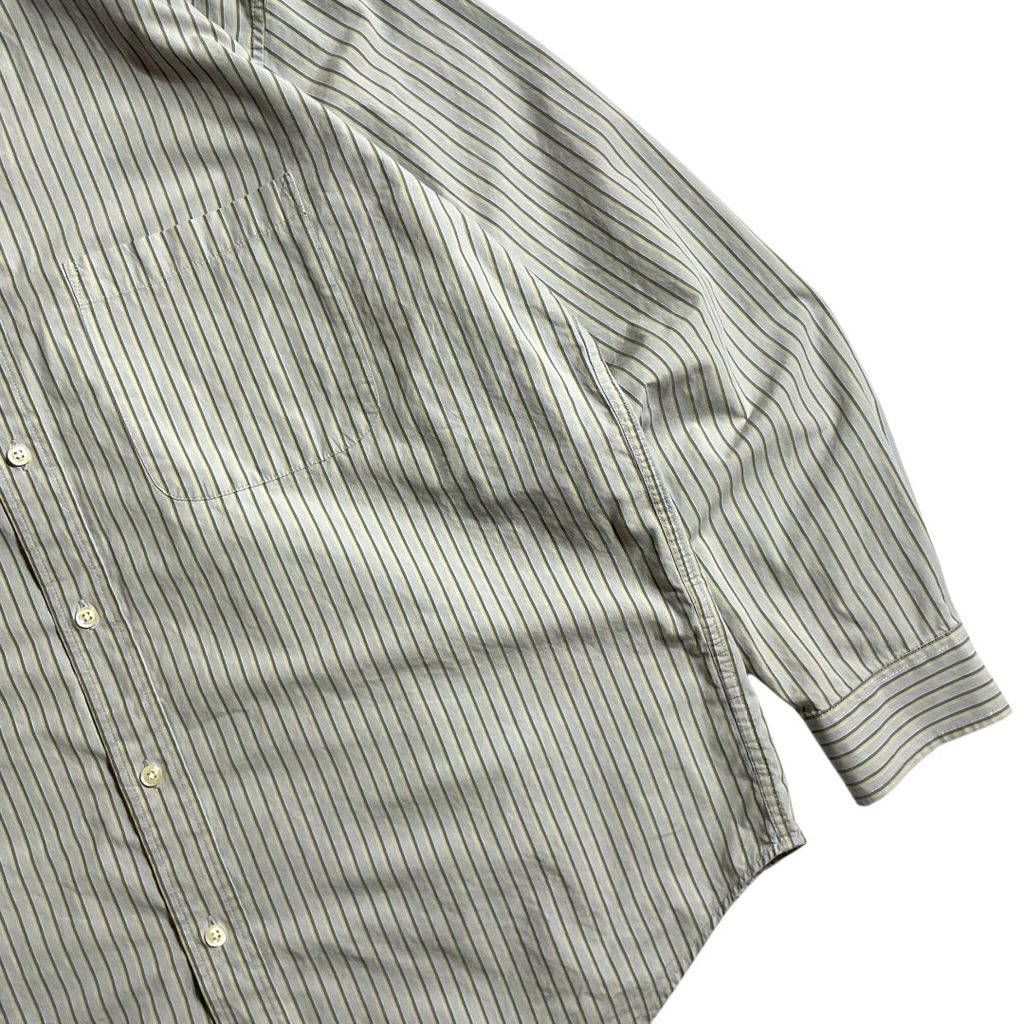 【USED】Eddie Bauer L/SL Stripe BD Shirt