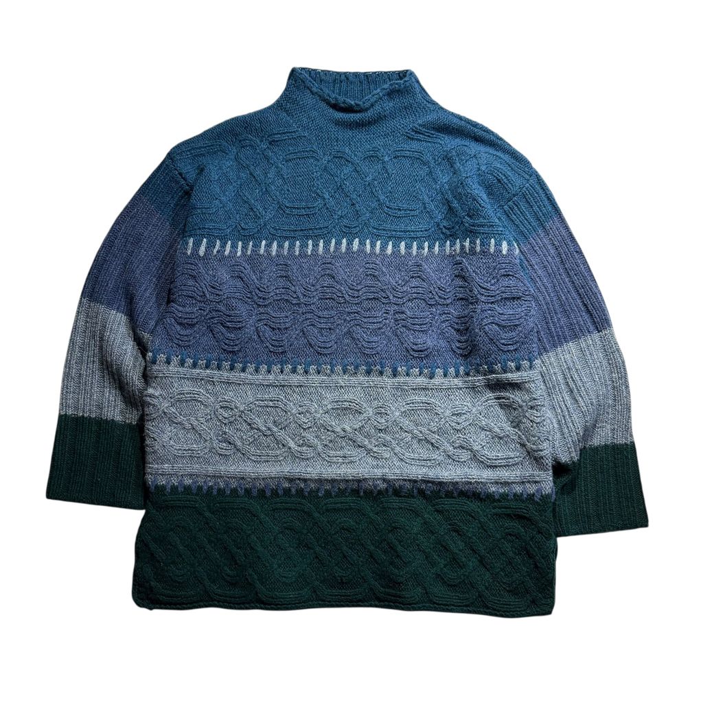 【USED】Lizwear Mocneck Wool Sweater