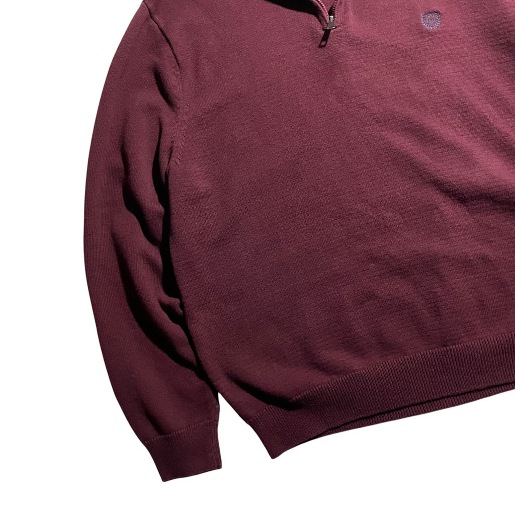 【USED】Chaps Half Zip Sweater