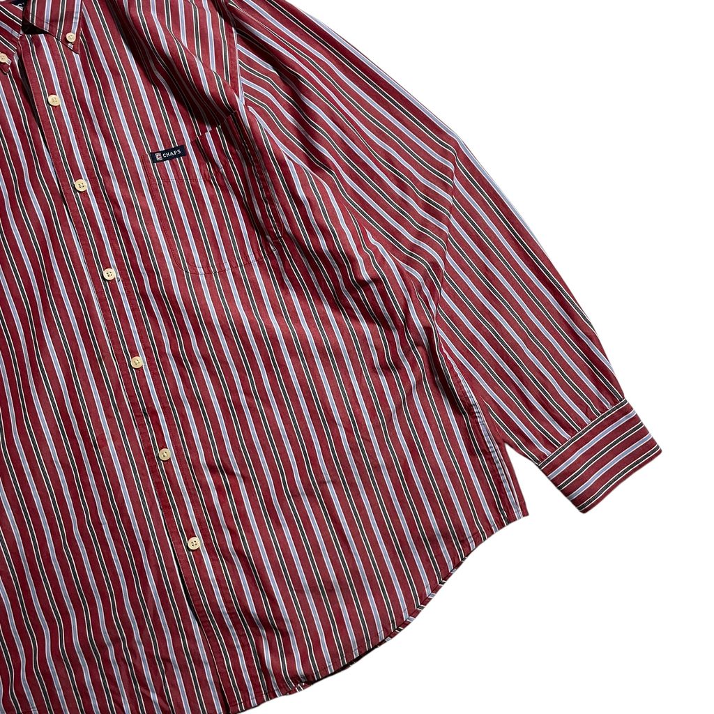 【USED】Chaps L/SL Stripe BD Shirt