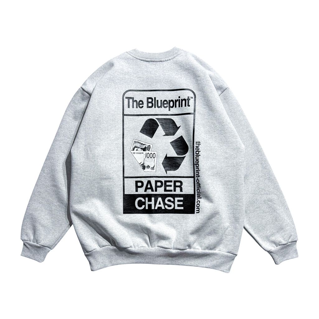 【TBP Original】The Blueprint™︎  "Paper Chase" Crewneck Sweat Shirt
