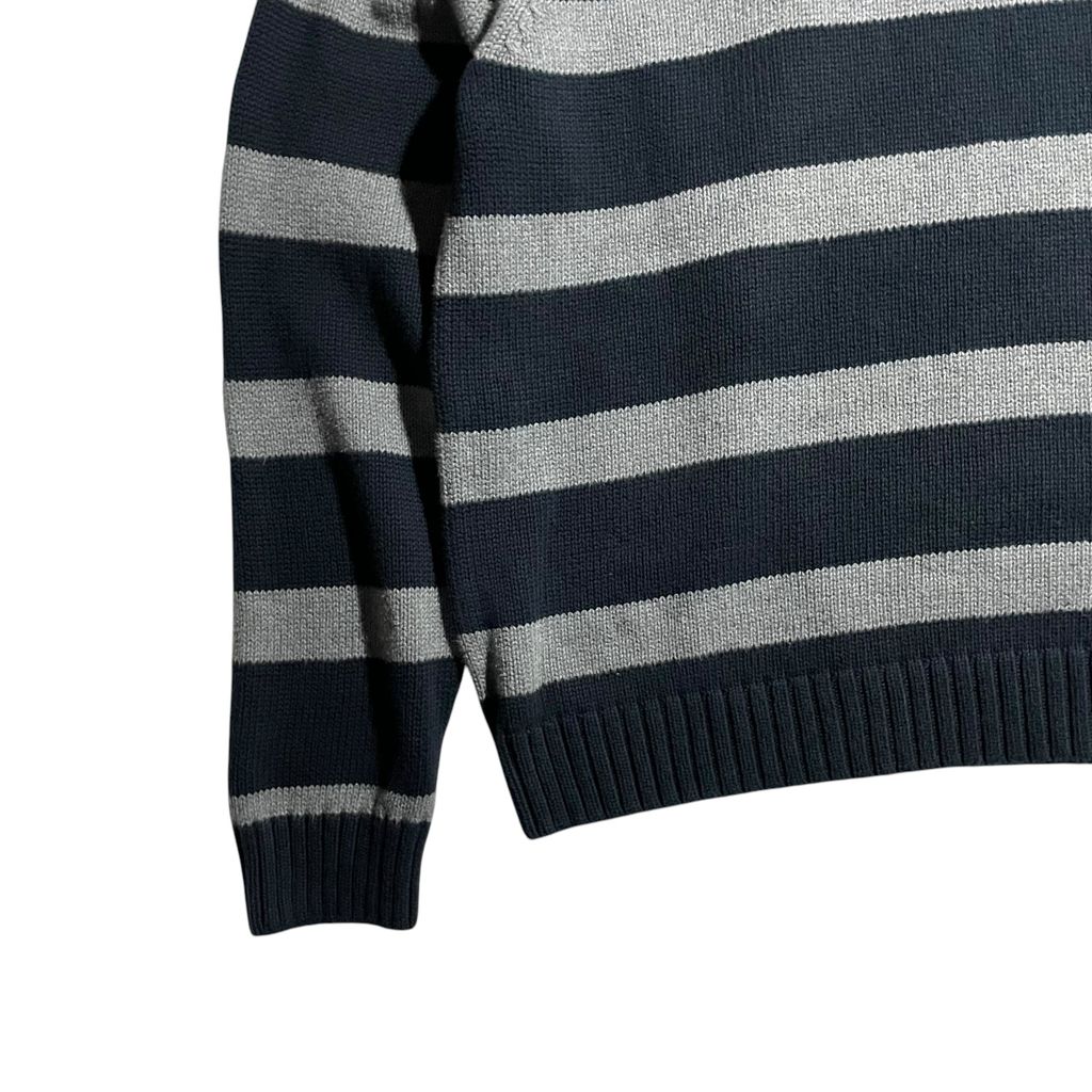 【USED】Chaps Half Zip Border Sweater