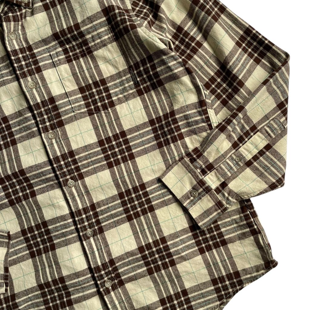 Eddie Bauer Check L/SL Cotton BD Shirt