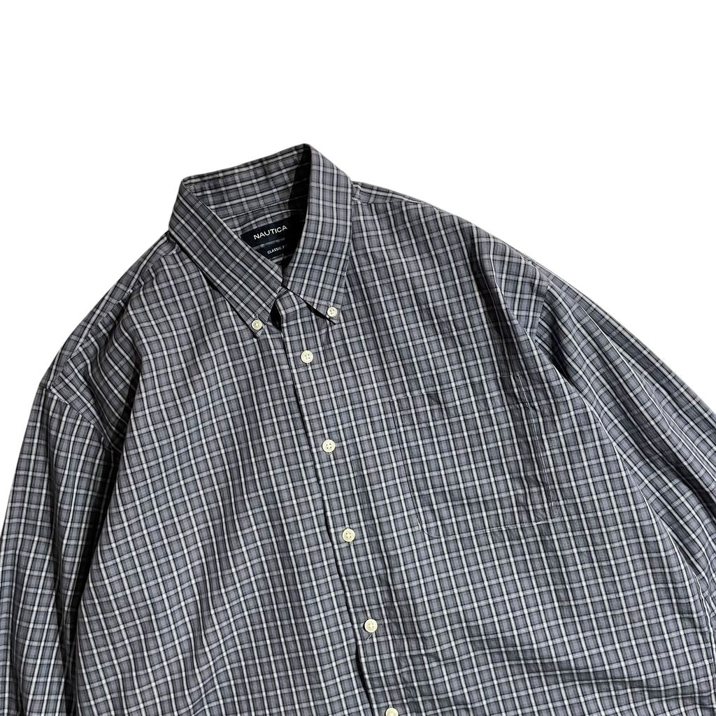 【USED】Nautica Check BD  Shirt