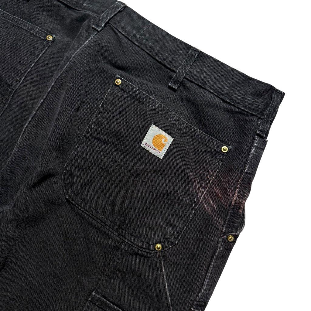 【USED】Carhartt Double Knee Duck Painter Pants Black Made in USA