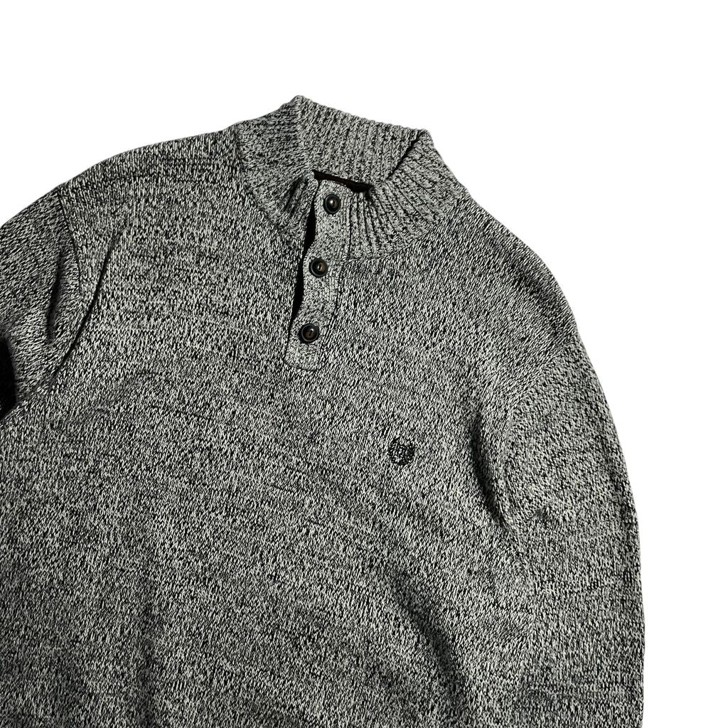 【USED】Chaps Button Up hi Neck Sweater