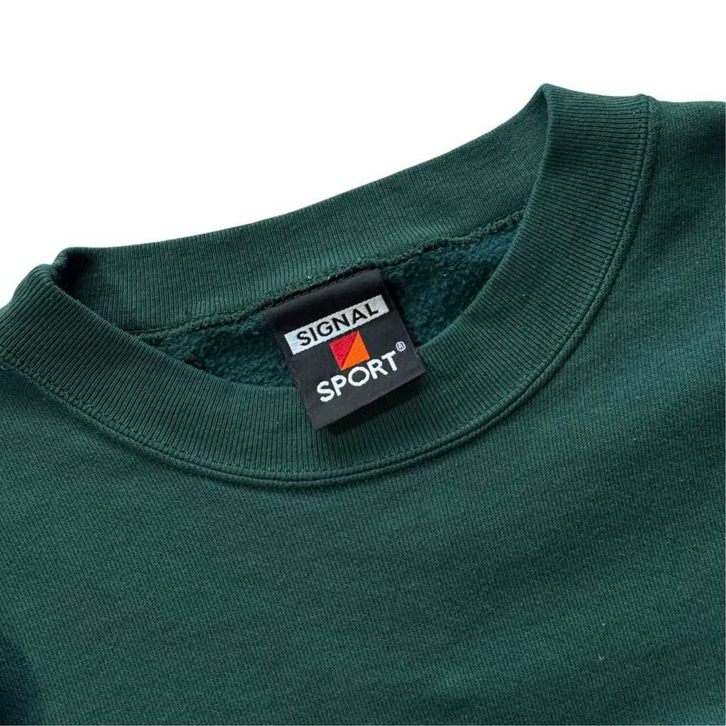 【USED】1993 USA製 LOONEY TUNES Marvin the Martian Taz Sweat Green XL / ルーニーテューンズ マービンザマーシャン タズ クルーネック スウェット グリーン USA製 SIGNAL 90年代 古着