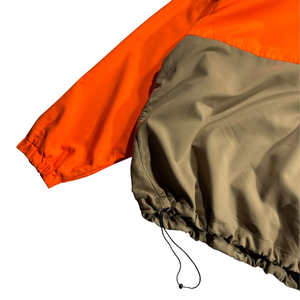 【USED】Cabela's Quilted Half-Zip Pullover Jacket Orange x Brown XL / カベラス キルティング ハーフジップ プルオーバー ジャケット ハンティング オリーブ ブラウン オレンジ アウトドア