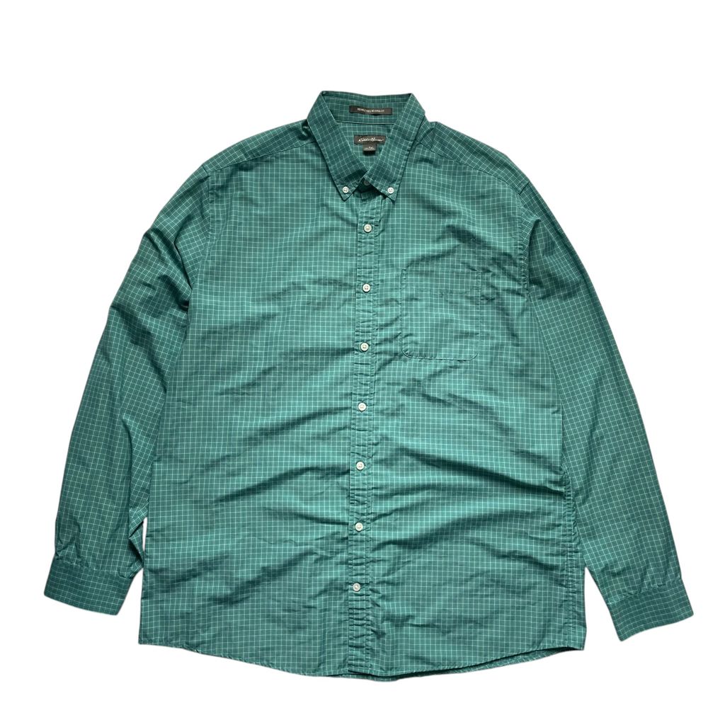 【USED】Eddie Bauer Check BD Shirt