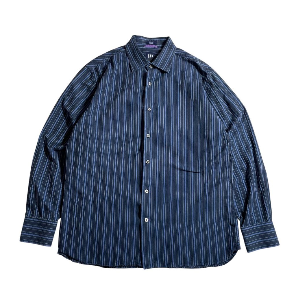 【USED】GAP L/SL Stripe Shirt